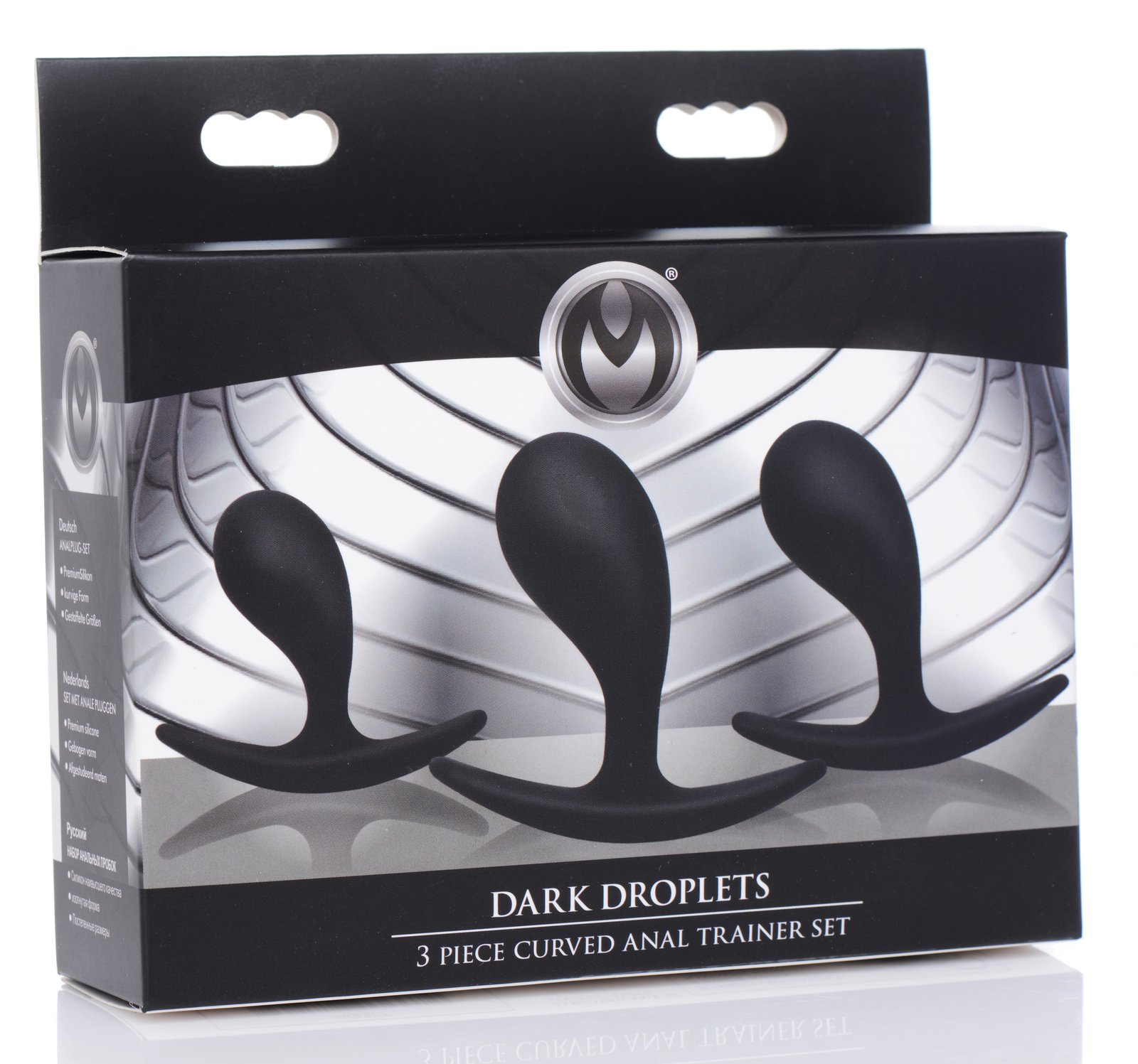 Dark Droplets 3 Piece Curved Silicone Anal Trainer Set - Image 5