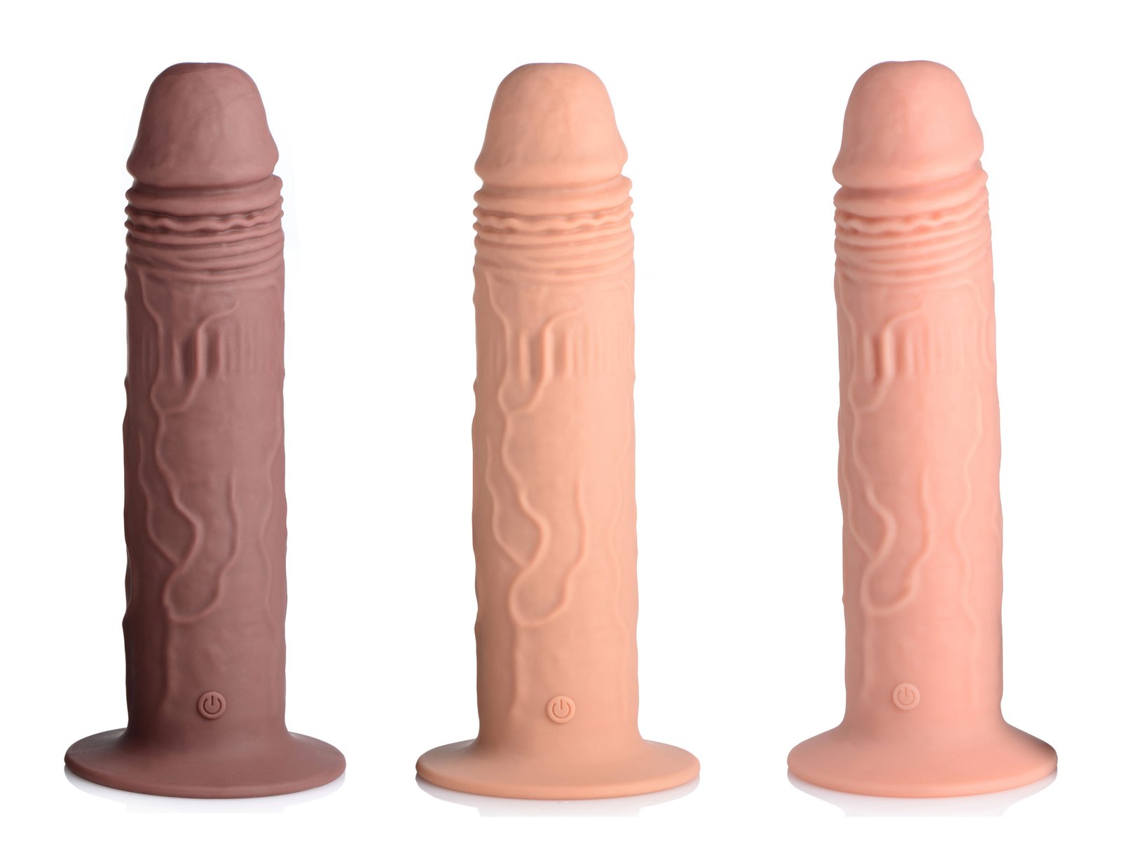 7X Remote Control Vibrating and Thumping Dildo - Dark - Image 7