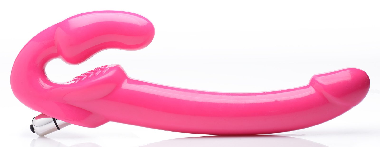 7X Revolver Slim 8 inch Vibrating Strapless Strap-on - Image 3