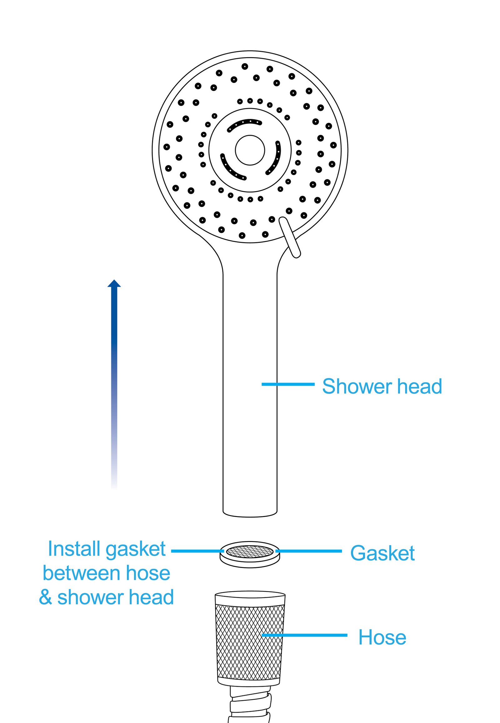 Shower Head with Silicone Enema Nozzle - Image 7