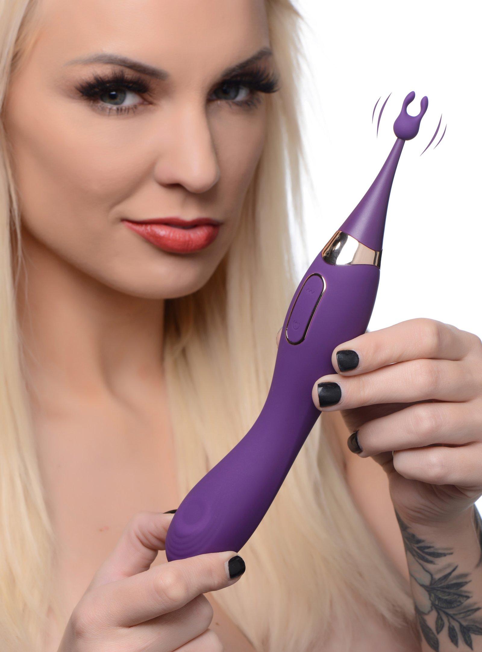 Pulsing G-spot Pinpoint Silicone Vibrator with Attachments - Image 3