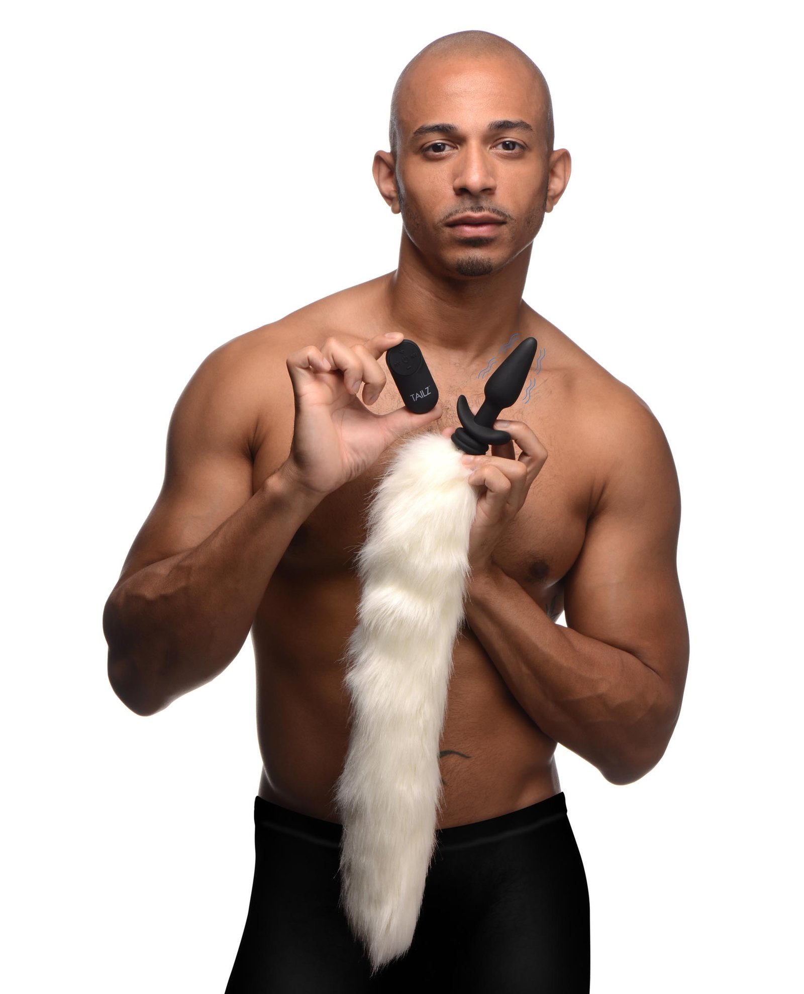 Vibrating Silicone Anal Plug with 3 Interchangeable Tails - Image 11