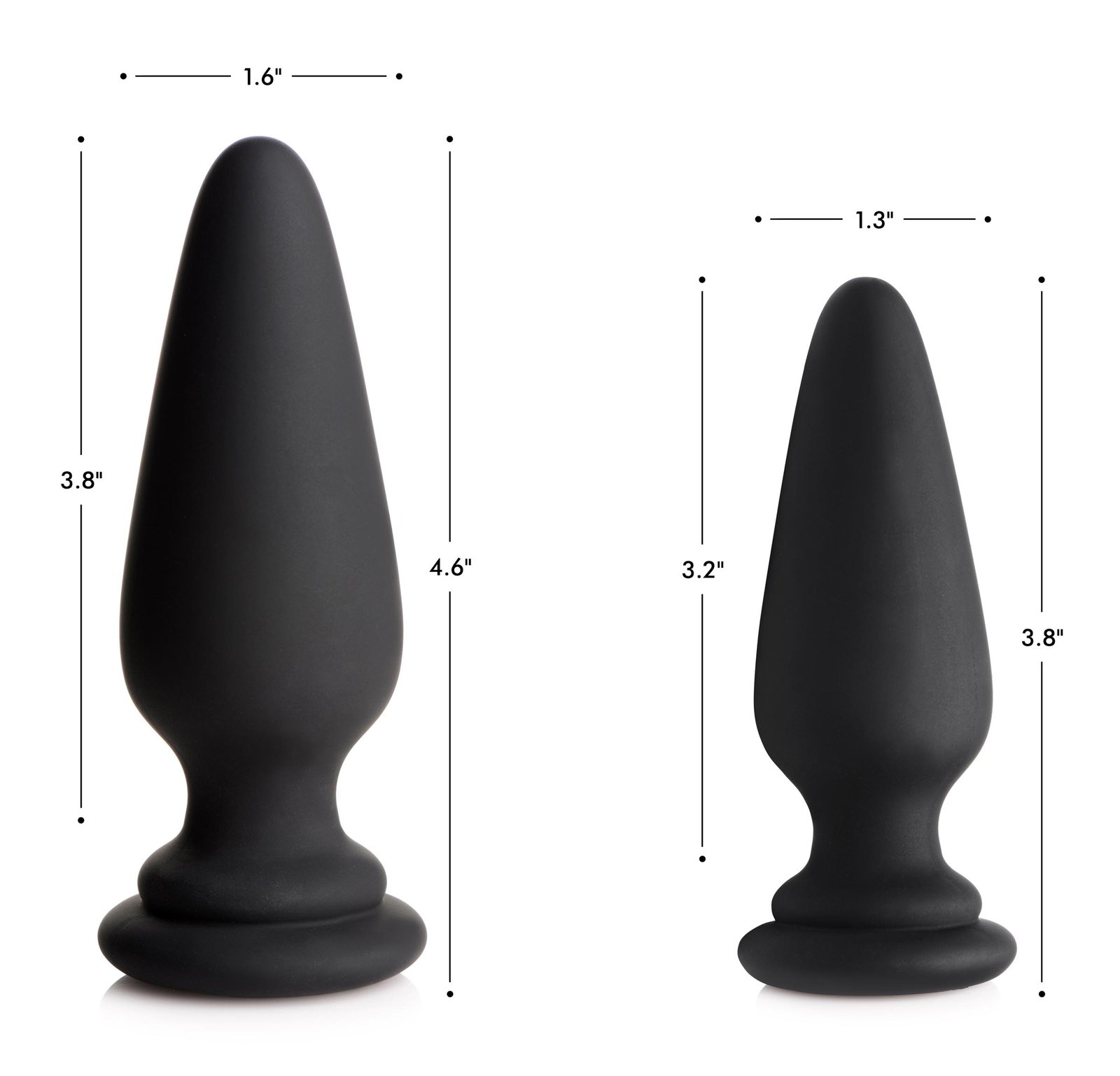 Interchangeable Silicone Anal Plug - Small - Image 5