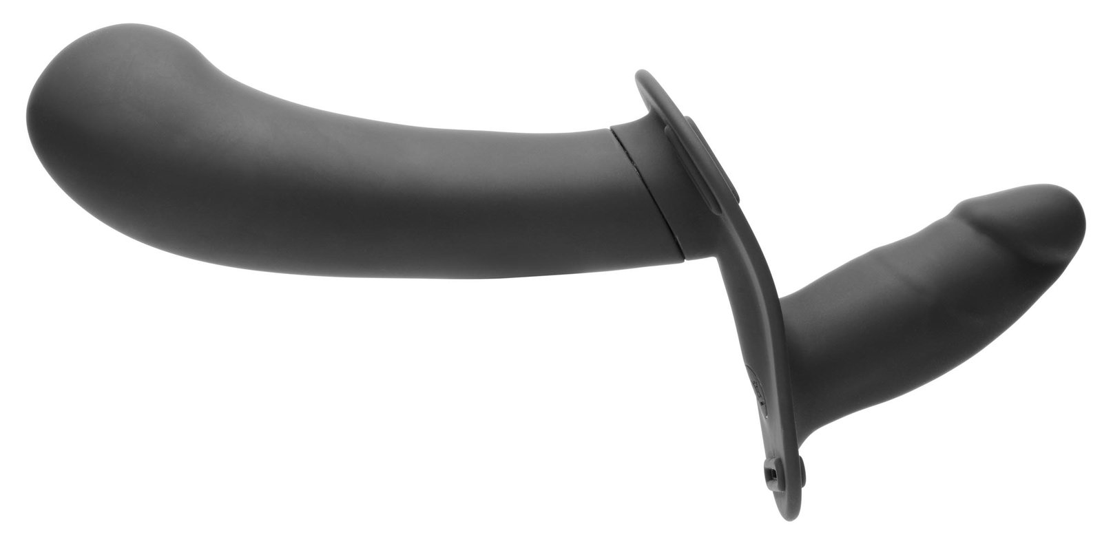 28X Double Diva 2 Inch Double Dildo with Harness and Remote Control - Black - Image 3