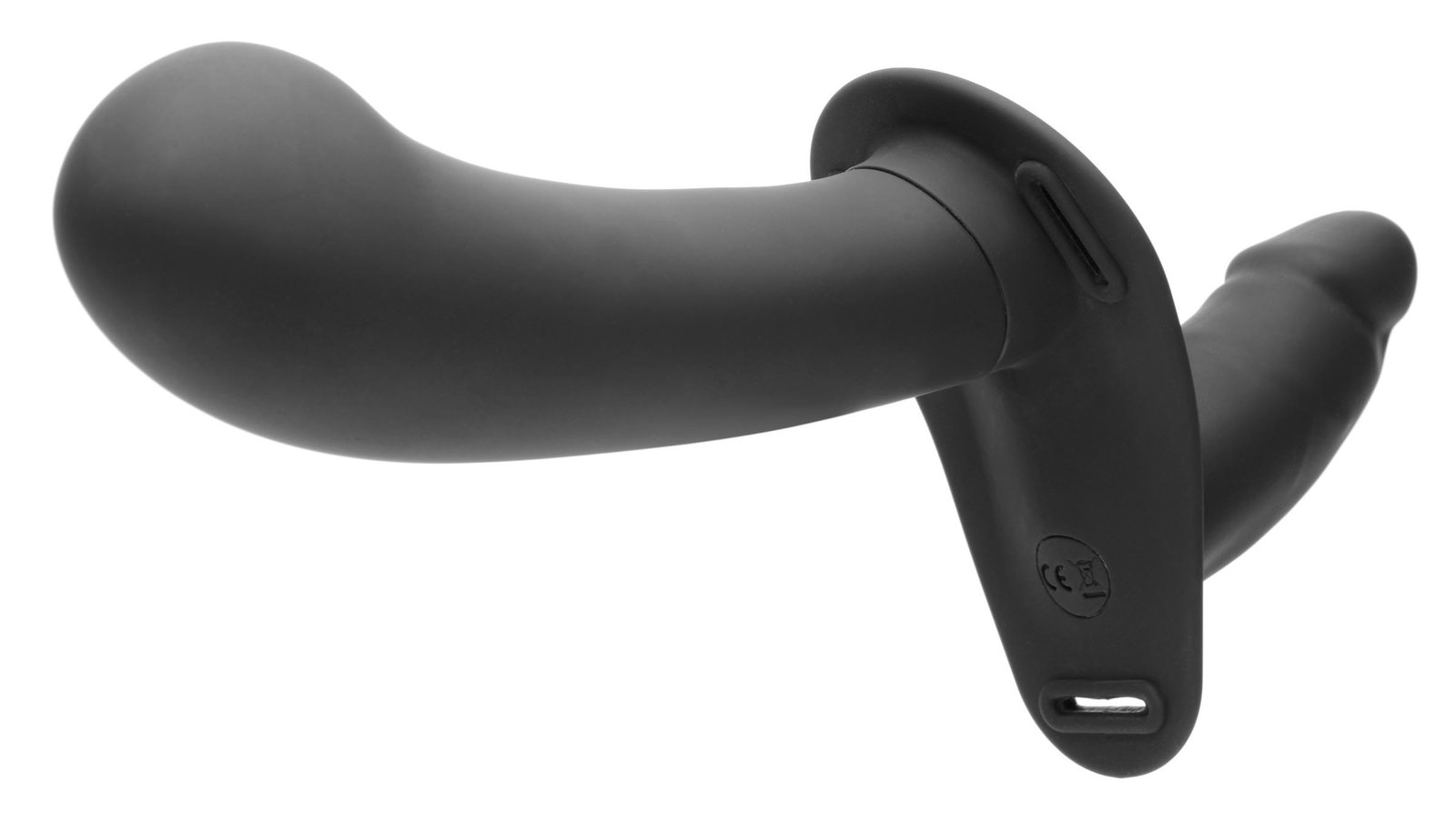 28X Double Diva 2 Inch Double Dildo with Harness and Remote Control - Black - Image 5