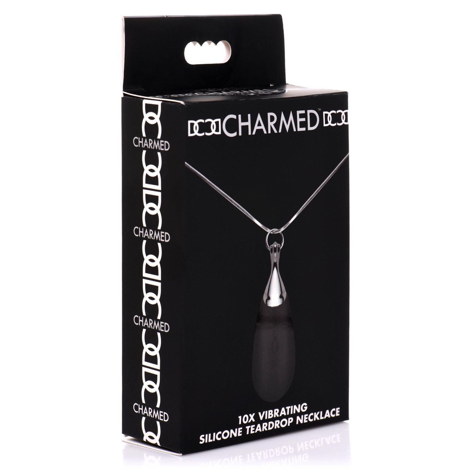 10X Vibrating Silicone Teardrop Necklace - Image 9