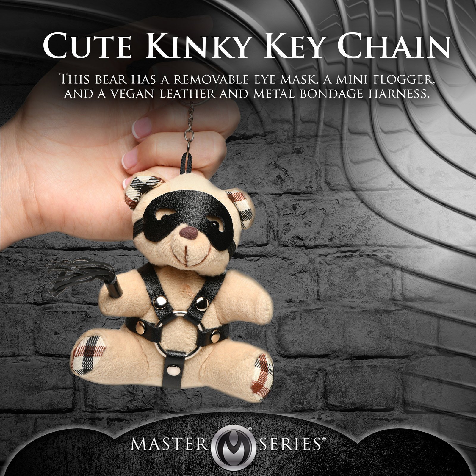 BDSM Teddy Bear Keychain - Image 3