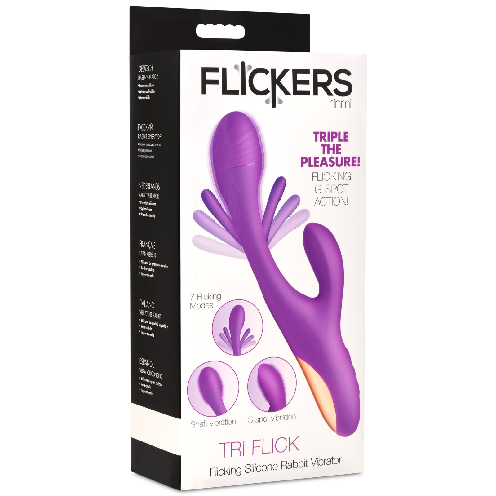 Tri Flick Silicone Flicking Rabbit Vibrator - Image 9