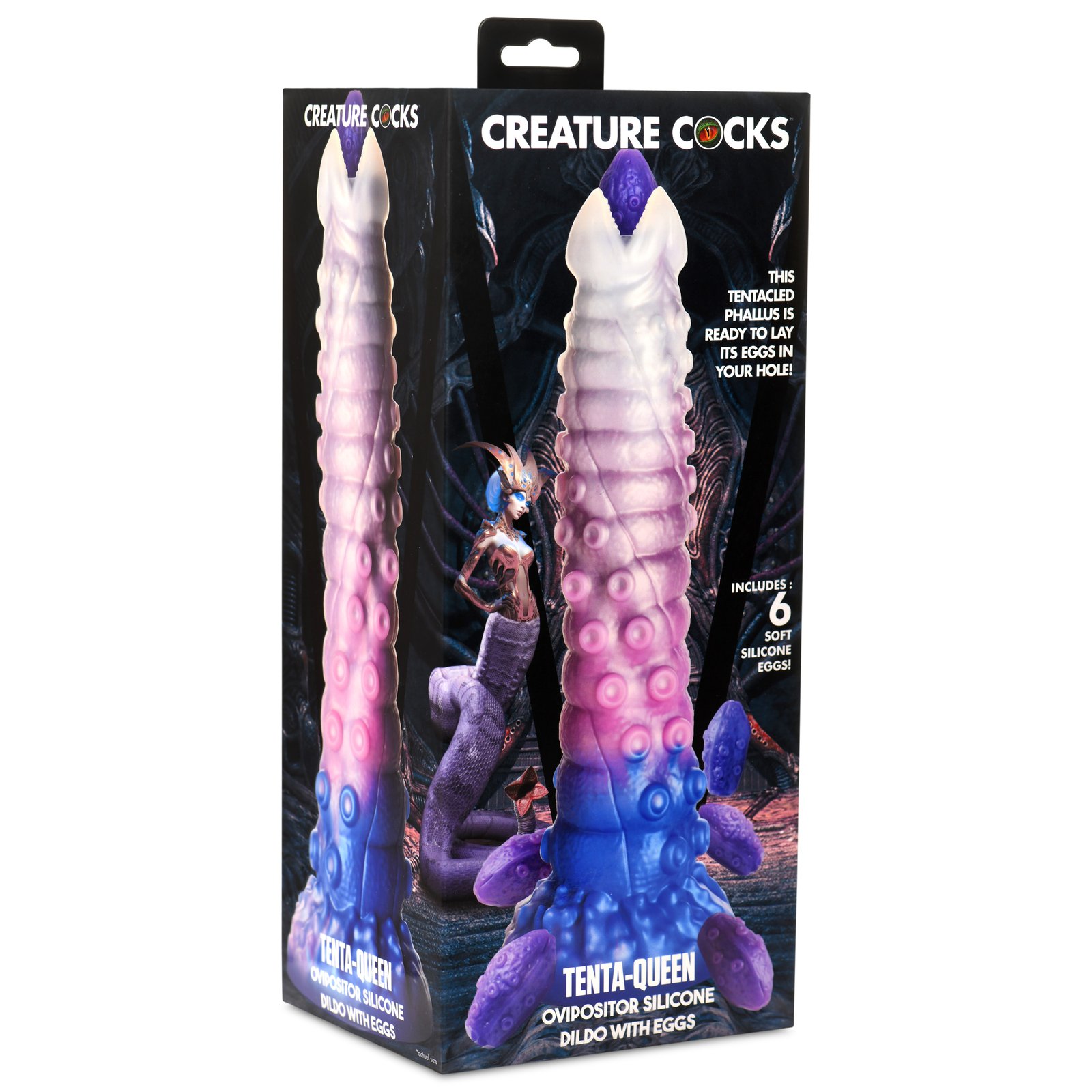 Tenta-Queen Ovipositor Silicone Dildo with Eggs - Image 7