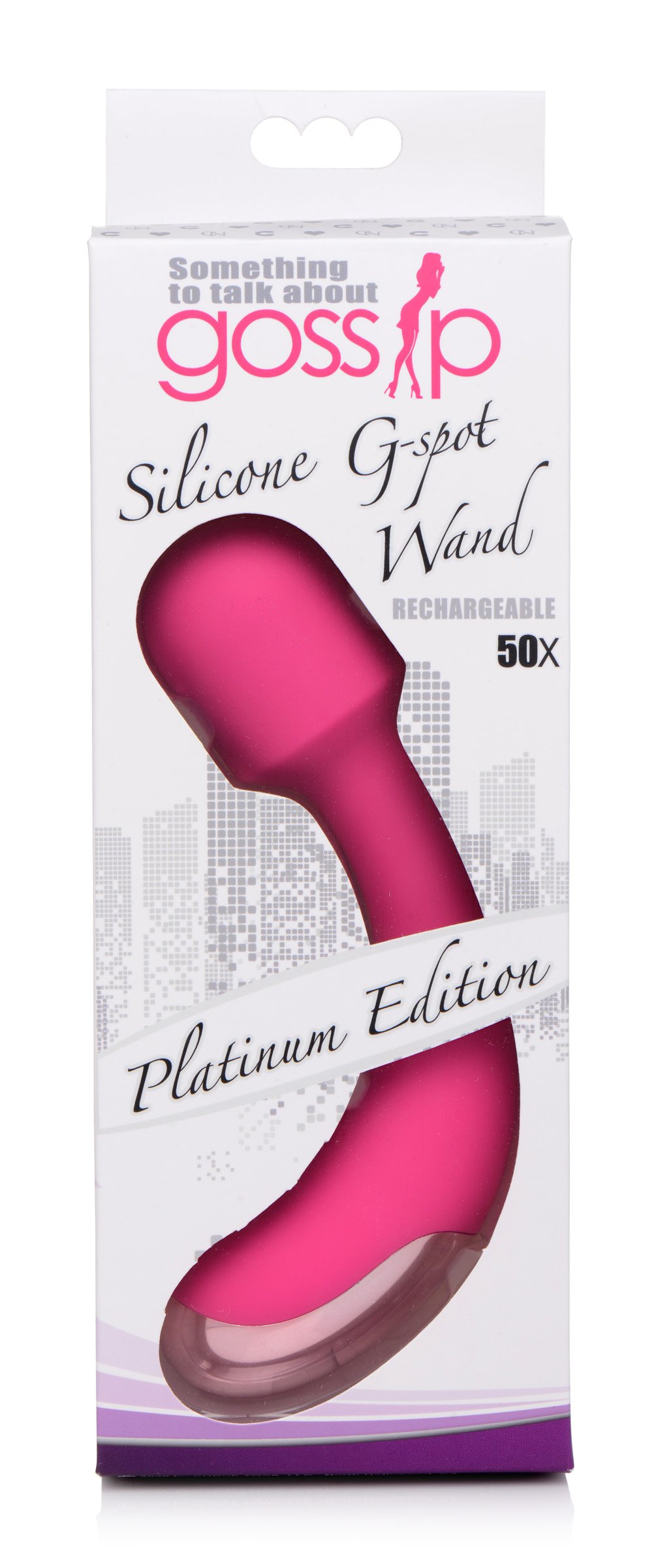50X Silicone G-spot Wand - Pink - Image 5