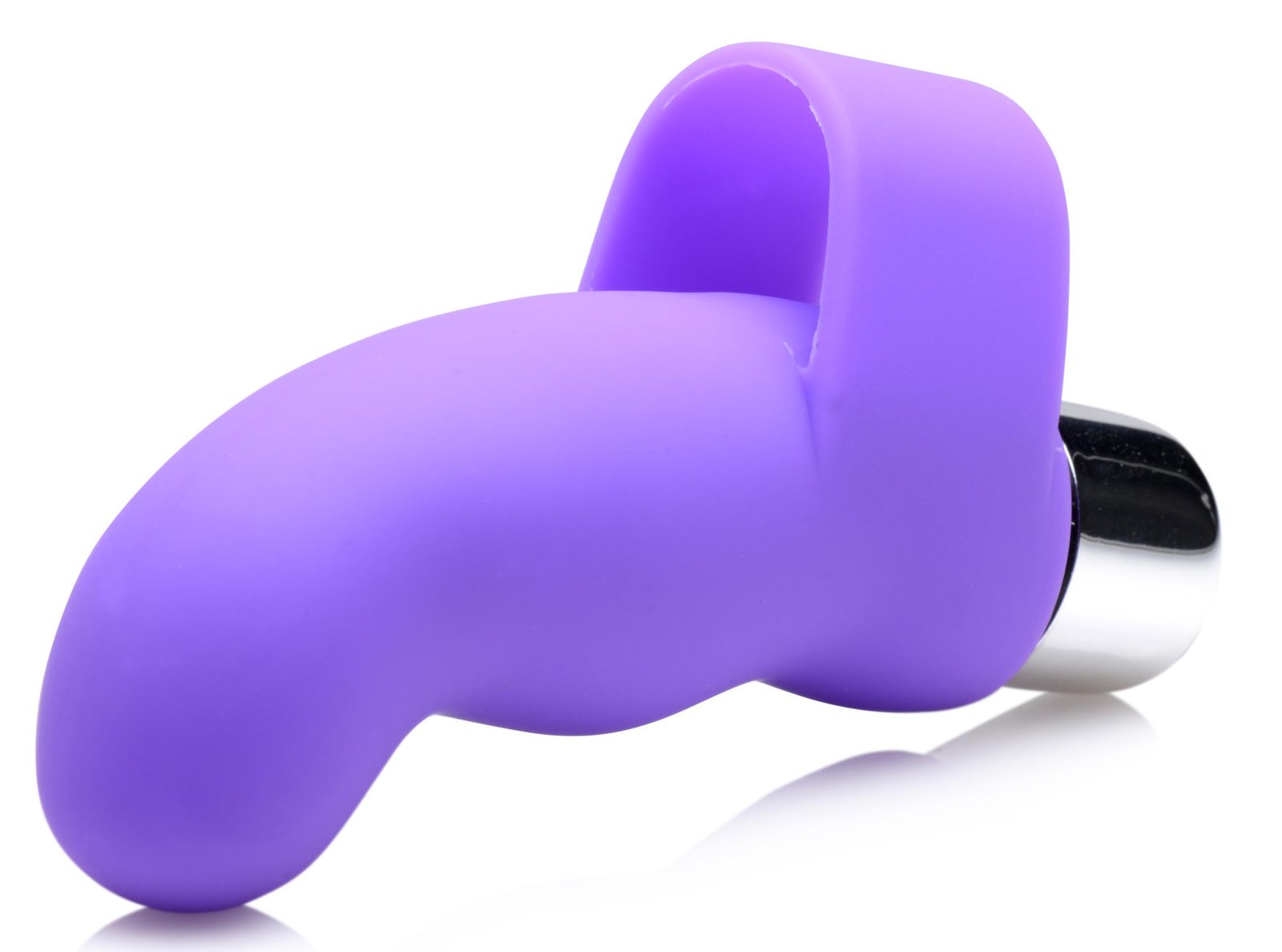 G-Thrill Silicone Finger Vibe - Purple - Image 3