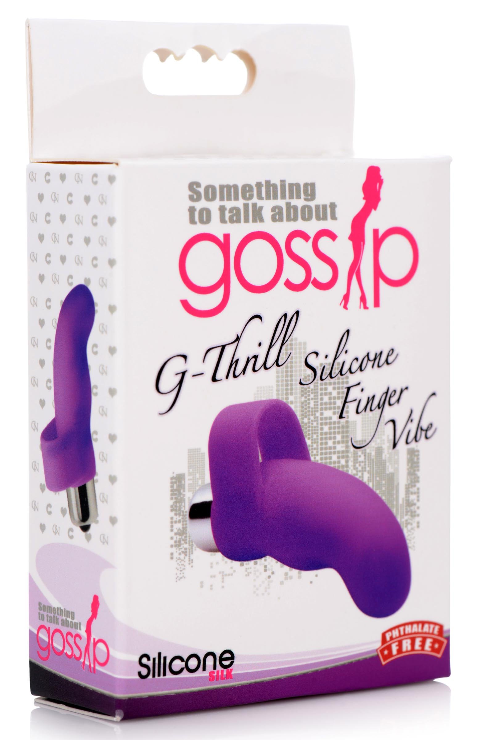 G-Thrill Silicone Finger Vibe - Purple - Image 6