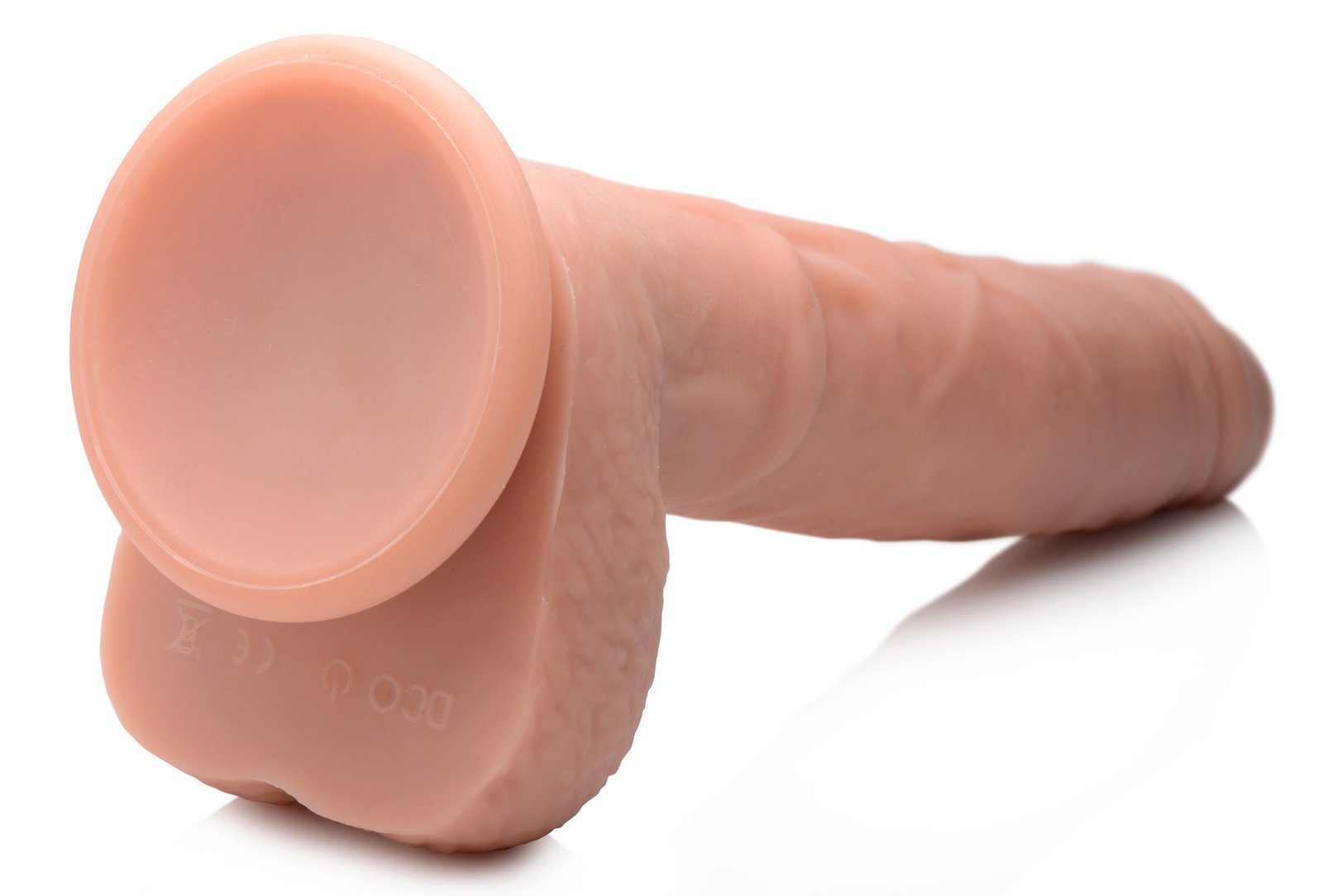 Vibrating & Thrusting Remote Control Silicone Dildo - 9 Inch - Image 4