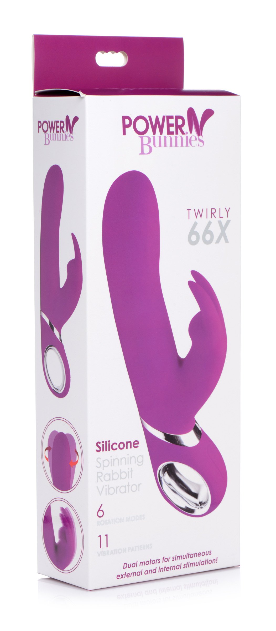 Twirly 66X Spinning Silicone Rabbit Vibrator - Image 9