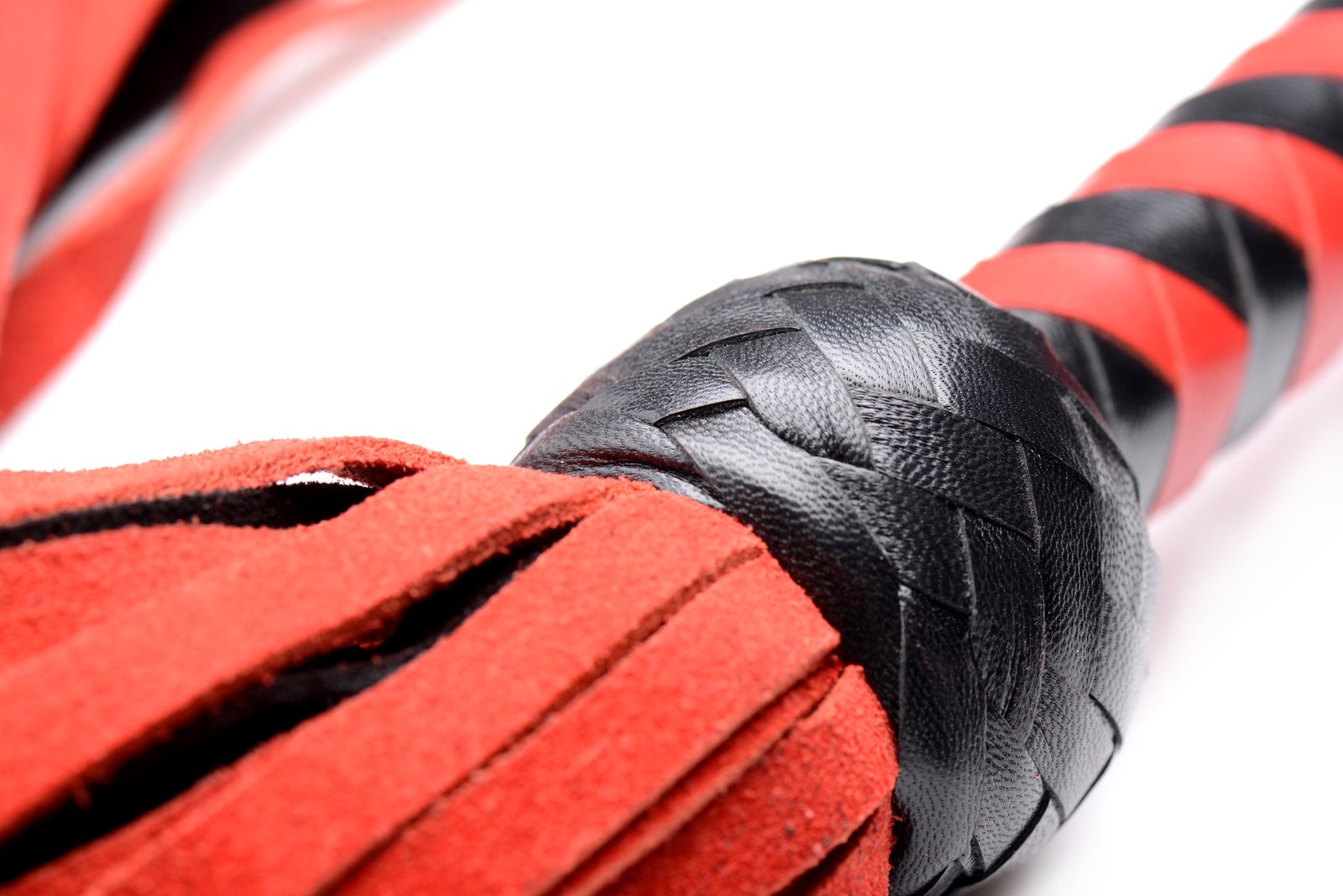 Isabella Sinclaire Black and Red Suede Flogger - Image 5