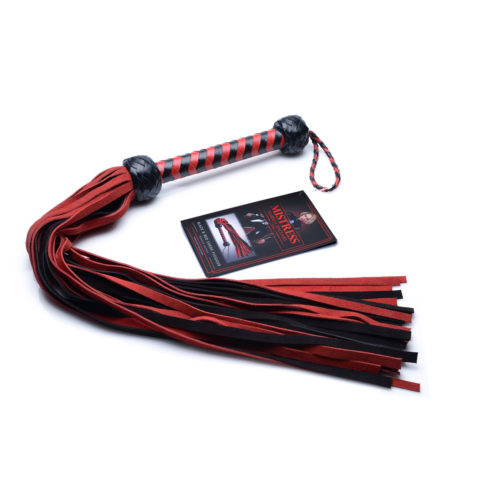 Isabella Sinclaire Black and Red Suede Flogger - Image 6