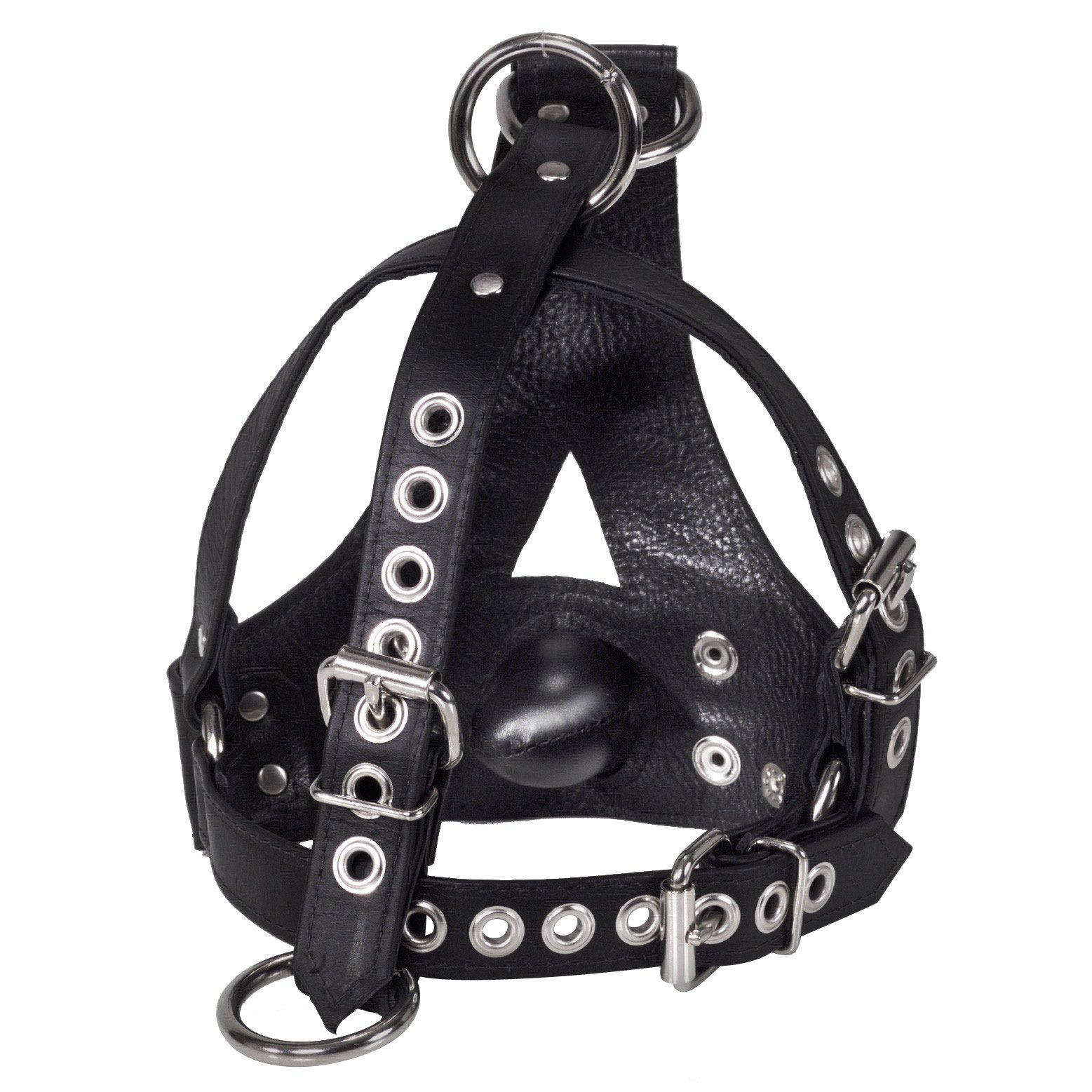 Strict Leather Bishop Head Harness with Removable Gag - Image 4