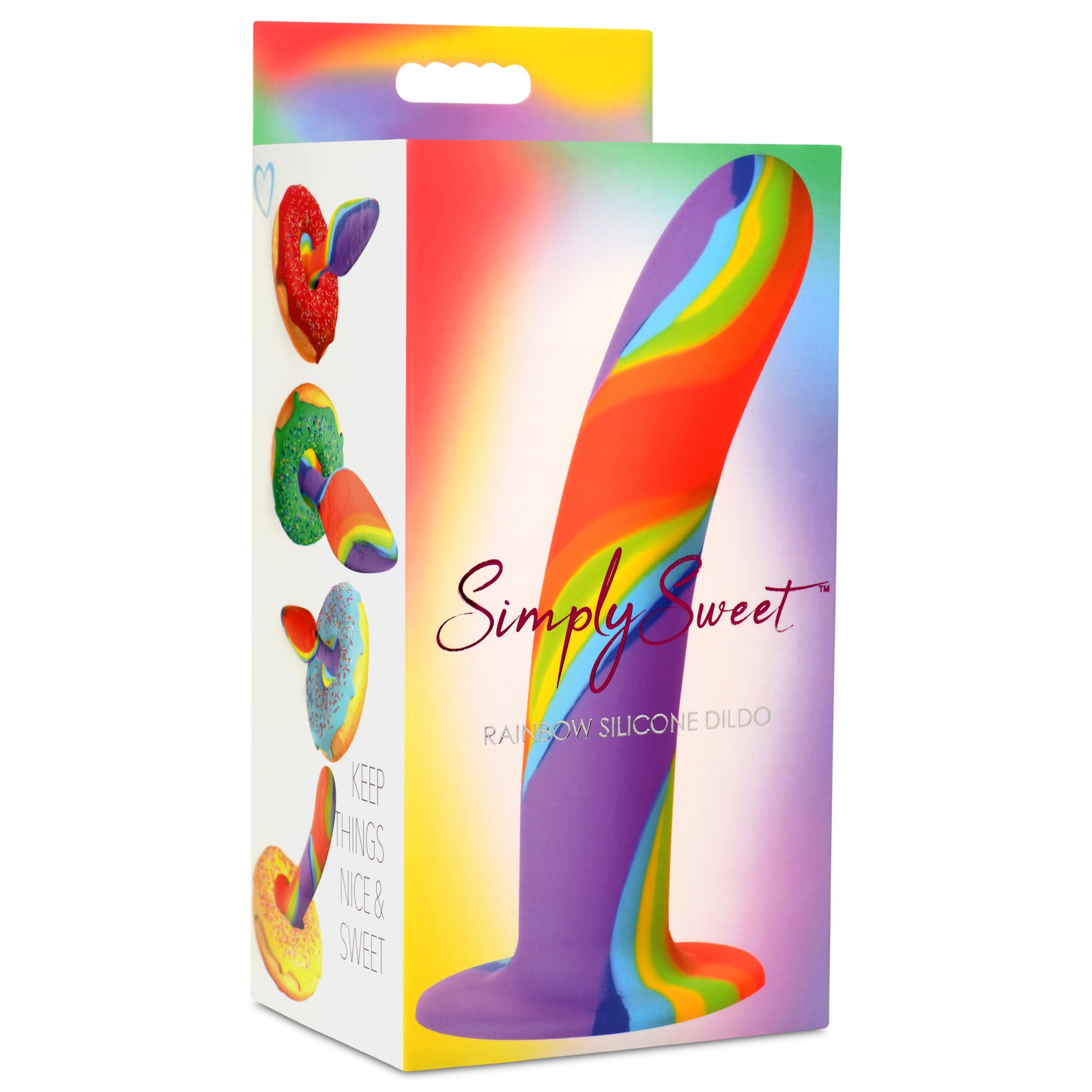 Rainbow Silicone Dildo - Image 8
