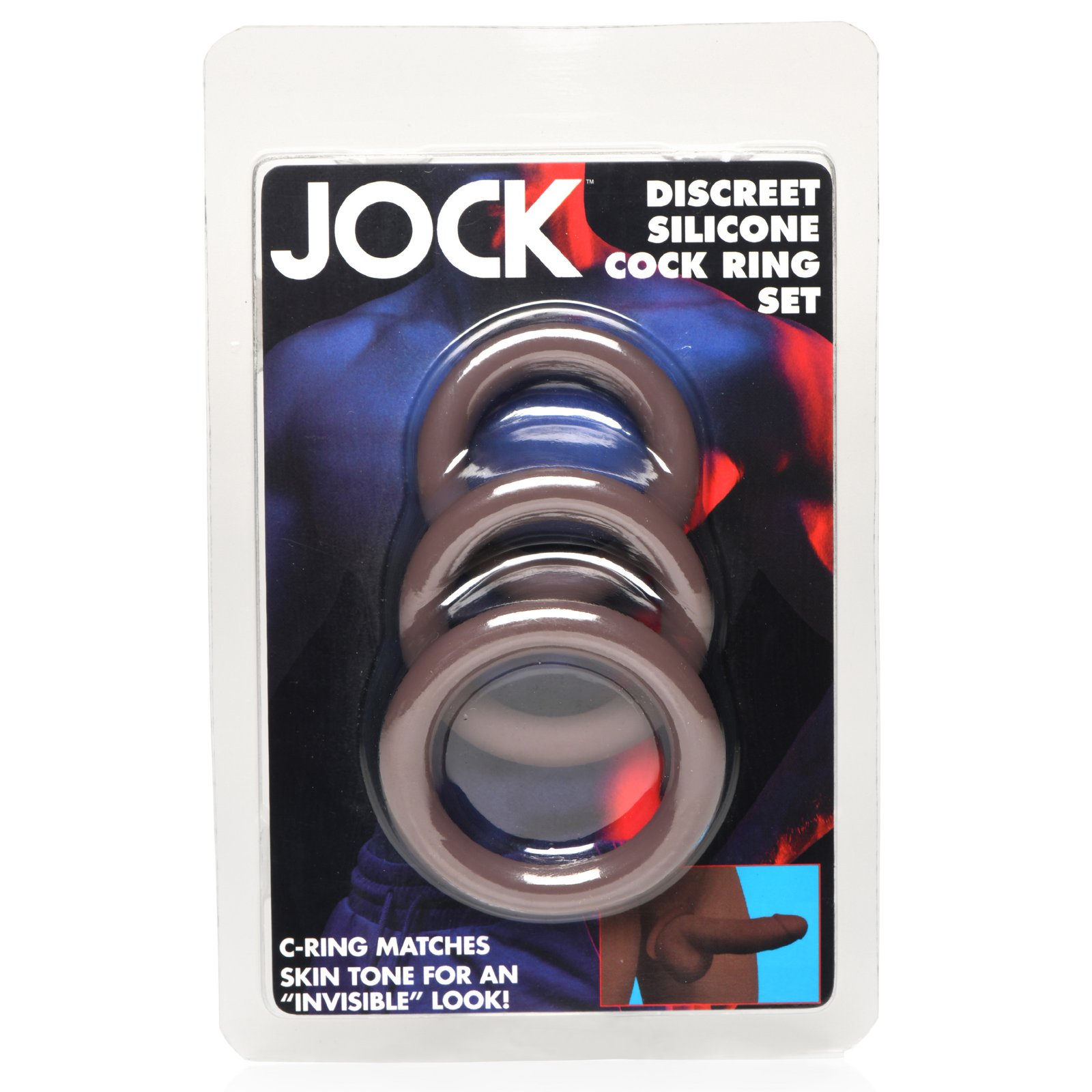 Discreet Silicone Cock Ring Set - Dark - Image 7
